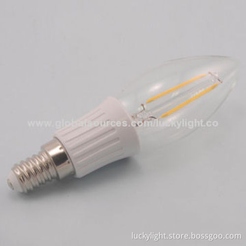 China LED Filament Bulb for Home Use, CE Mark, 220V AC, Aluminum Housing, 6W Power